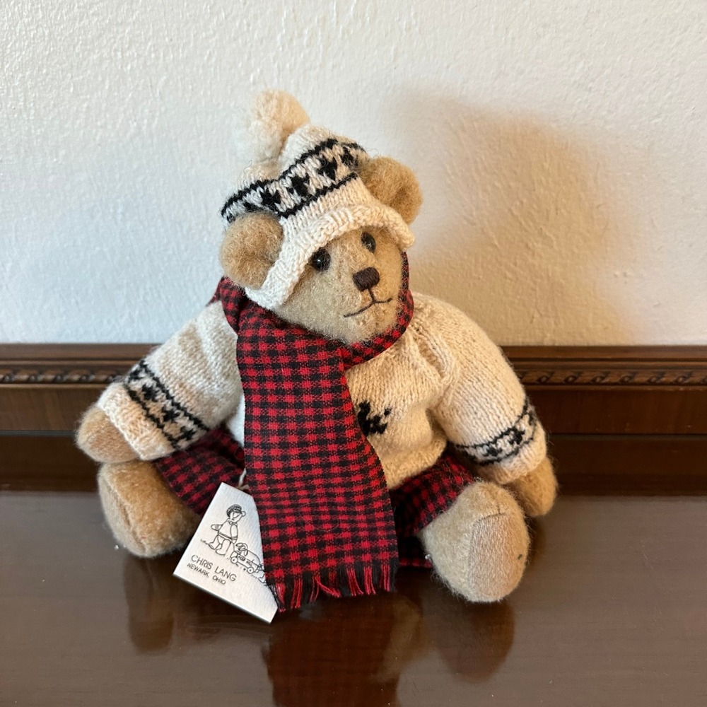 Chris Lang Joel 1997 Christmas Bear Limited Edition 4/15 Mohair Jointed 8 inch
